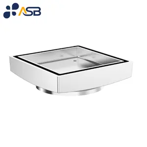 Accessoire de salle De Bains Drain de Plancher avec Insert De Tuiles En Laiton Chrome