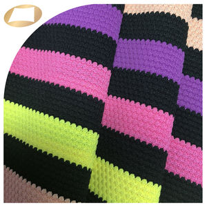 Tela de piña para traje de baño, 94% poliéster, 6% spandex, a rayas de colores - Product Image 4