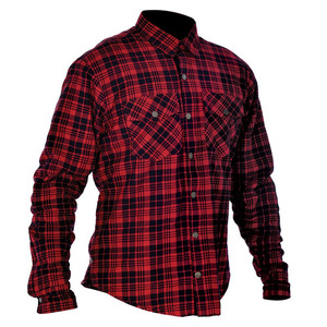 Chemise de moto de course en flanelle de coton de meilleure qualité Conception personnalisable pour hommes avec manches longues Protecteurs souples amovibles Imprimer - Product Image 1