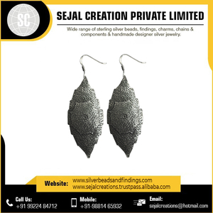 Boucles d'oreilles très demandées Boucles d'oreilles en argent 925 Exportations en vrac au prix de gros Boucles d'oreilles en argent de haute qualité - Product Image 5