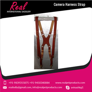 Sangles de harnais en cuir de taille moyenne avec deux caméras Capacité de charge élevée Premier exportateur Catégorie de produit Sangles de caméra - Product Image 6