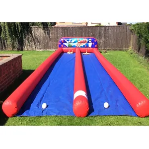 High Quality Inflatable Bowling Equipment Inflatable Alley Bowling Double Line For Sale