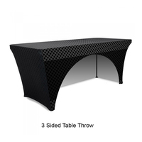 Housse de table extensible en polyester, style ROMANCE, écologique, 4ft, 6ft, 8ft, 10ft, impression numérique, publicité personnalisée, vente en gros