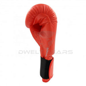 Guantes de boxeo profesionales personalizados, transpirables, que absorben la humedad, piel de vaca ajustable, cuero PU, artes marciales impresas únicas - Product Image 3