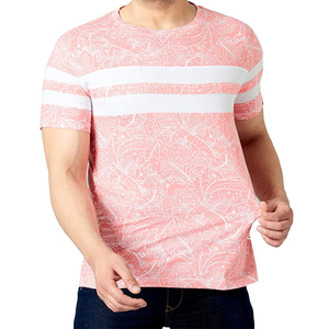 เสื้อยืดเปล่าสำหรับผู้ชาย,เสื้อยืดผ้าฝ้ายธรรมดาพิมพ์ลายเองได้100 - Product Image 1