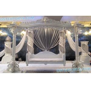Boda Sangeet Escenario Sankheda Columpio Nuevo Sankheda Escenario DE BODA Columpio Configuración Decoración DE BODA Mehndi Escenario Columpio de madera/Jhula EE. UU. - Product Image 2