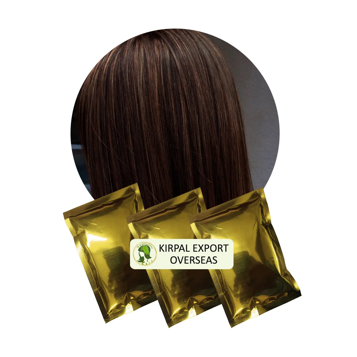 Poudre de henné brun naturel, fabricant de couleur de cheveux, marque privée OEM 100% sans produits chimiques, forme de poudre de coiffure