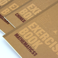 Papier Kraft personnalisé, 36 feuilles de papier, résistante à la colle, couverture souple pour exercices avec plusieurs types de pages