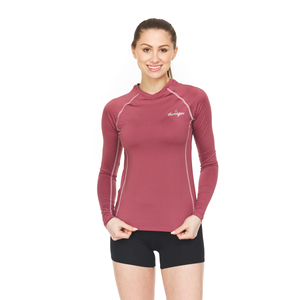 Camiseta de compresión atlética para mujer, camisa de manga larga ajustada, baselayer, compresión en blanco, con impresión de logotipo personalizado - Product Image 4