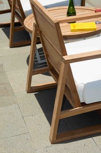 Silla Cattalina Bali de Soffa, Madera de Teca Indonesia Resistente y Duradera, Diseño Moderno Minimalista, Ecológica, para Sala de Estar u Hospital - Product Image 5