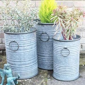 Macetero clásico galvanizado para el hogar y el jardín, calidad de lujo - Product Image 2