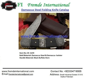 Cuchillo plegable de acero damasco Cuchillo plegable de bolsillo de alta calidad - Product Image 4