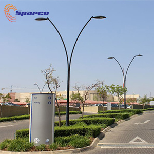 سباركو عالية الجودة الألومنيوم/الفولاذ المقاوم للصدأ/قطب مصباح صلب مجلفن تصميم سكني أعمدة الإنارة