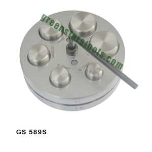 Ensemble de 6 fraises rondes GS 589S pour outils de bijouterie Matériau acier - Product Image 1