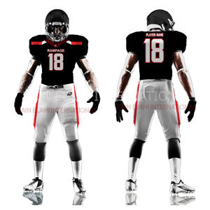 Vente en gros 2024 personnalisé prix usine haute qualité respirant 100% polyester maillot de football américain personnalisé Sublimation hommes - Product Image 1