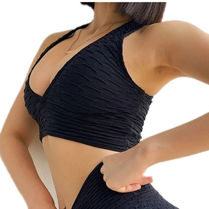 Logo personnalisé Meilleure vente Soutien-gorge de sport Nouveautés Hot Sexy Plain Rembourré Yoga Fitness Soutien-gorge de sport - Product Image 2