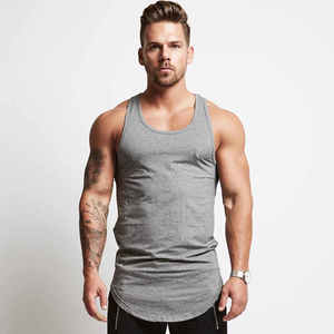 Wholesale Custom Cotton <b>Stringer</b> Gym <b>Vest</b> Fitness Singlet Workout Muscle Bodybuilding <b>Mens</b> Tank Top SMART FABRIC Waterproof - Product Image 1