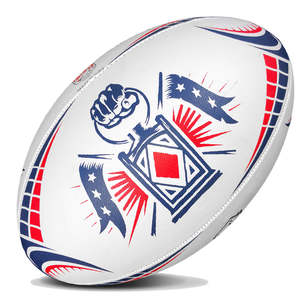 Ballon de rugby professionnel avec logo personnalisé Ballons de football promotionnels cousus à la main en caoutchouc de vessie en latex pour l'entraînement - Product Image 6
