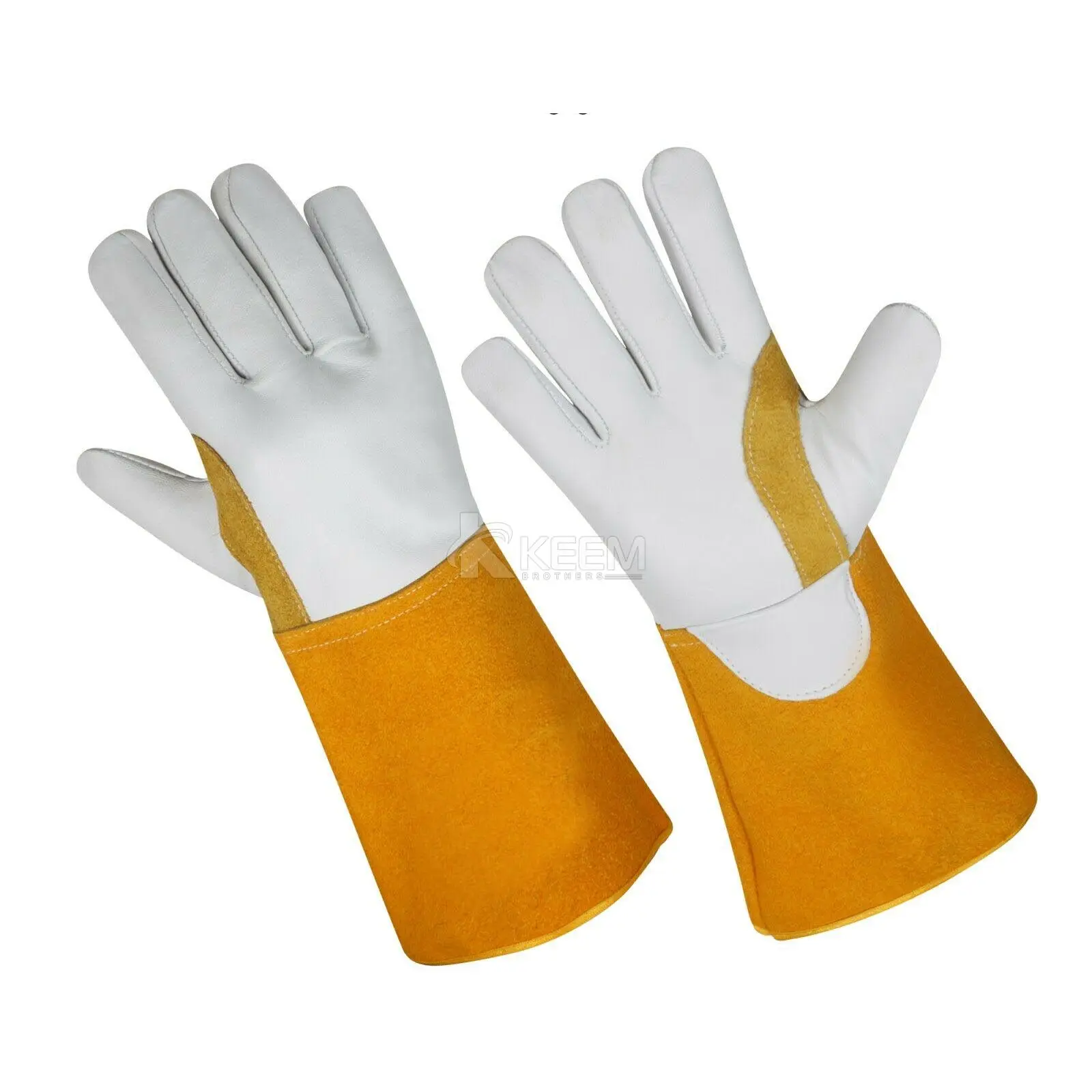 Guantes de cuero de soldadura Mig, tamaño Extra, para soldar