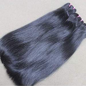 Extensiones de cabello humano indio, tramas negras naturales a granel para salones, reventa y uso de estilismo. Longitudes disponibles, conjuntos, paquetes, ofertas. - Product Image 1