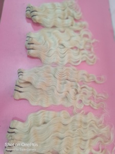 Extensiones de cabello virgen Remy 100% Premium, Micro pelucas de estilo ondulado Natural Rubio indio suave a un precio económico - Product Image 6