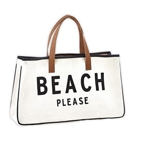 กระเป๋าผ้าฝ้ายออร์แกนิคขนาดใหญ่มาใหม่กระเป๋าโท้ทผ้าปอปอปอสำหรับใส่ของชายหาดพิมพ์โลโก้ได้ตามต้องการ - Product Image 1