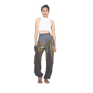 Napat Clothing <b>Peacock</b> 7 women harem pants in brown PP0004 020007 01 ready to ship - Product Image 1