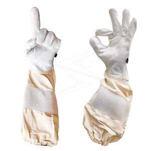 Guantes de apicultura de cuero de vaca, protectores para abejas de la mejor calidad - Product Image 6