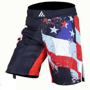Pantalones Cortos de MMA Personalizados para Hombre, para Boxeo, Grappling, Jiu Jitsu, BJJ, Artes Marciales, de Spandex/Poliéster, Secado Rápido, Transpirables - Product Image 4