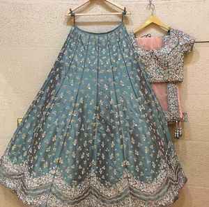 Pretty Indian/Pakistani-Party-Wear-Stylish lehenga <b>top</b> Dress with beautiful applique work for Party/ Wedding =2020 - Product Image 1