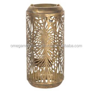 Farol dorado antiguo hecho a mano para decoración del hogar, fabricante de linternas, venta al por mayor - Product Image 3