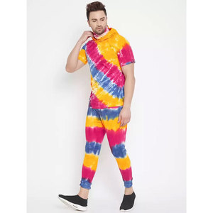 Ensemble de survêtement sublimé à capuche pour homme, pull à manches courtes, vêtements de sport personnalisés, fournisseur en gros - Product Image 1