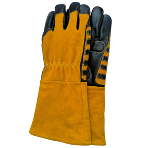 Gants de sécurité pour hommes de haute qualité en cuir de vachette et en peau de mouton pour le soudage des cuirs fendus en cuir de vachette - Product Image 4