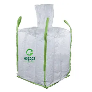 Grands sacs industriels rectangulaires, sac en vrac de 500kg/1000kg ou 1 to, déflecteur en PP tissé, vierge, 1.5, très bonne vente, 100%