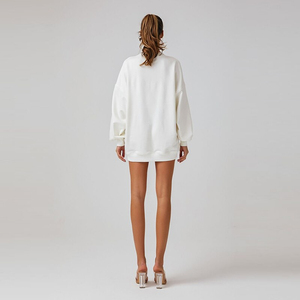 Sudaderas con capucha impresas personalizadas para hombres, mujeres y niñas de alta calidad 100% algodón estilo holgado pulóver invierno OEM patrón sólido sudaderas camisas - Product Image 5