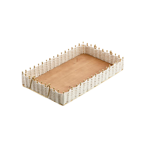 Lot de 2 plateaux de service alimentaire de différentes tailles vaisselle rectangulaire plateau de service pour desserts et collations au meilleur prix - Product Image 4