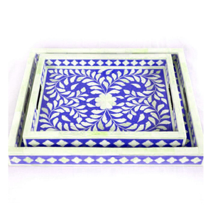 Bandeja para servir con incrustaciones de hueso de nuevo diseño, calidad superior y buena combinación de colores, bandeja para servir con incrustaciones de hueso, alimentos para servir - Product Image 3