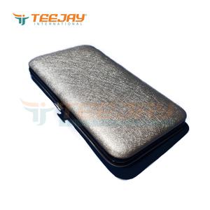 แหนบแม่เหล็กสีเงินแวววาว,เคสสำหรับขนตาสามตัวแหนบคิ้ว Pinza โลโก้ที่กำหนดเองจัดส่งที่รวดเร็ว - Product Image 2