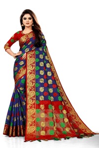 Banarasi — saree en soie Jacquard, nouvelle Collection de styliste, meilleur prix - Product Image 2