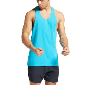 High Quality Custom Logo Printing Tank Tops, Cheap <b>Men</b> Fitness Gym <b>Singlets</b>, Round Neck <b>Men</b> Breathable Fitness Gym Vests - Product Image 1
