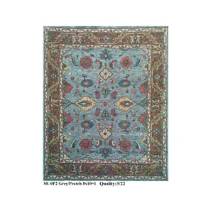 Luxury and Modern Design Style Hand Knotted Woolen Carpet at Wholesale Price from Indian supplier QNS