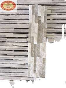 Carreaux muraux 3D en pierre naturelle, découpés à la machine, revêtement en marbre blanc écologique pour murs d'accentuation intérieurs de villa et aménagement paysager extérieur - Product Image 5