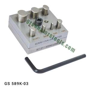 ชุดเครื่องตัดแผ่นดิสก์รูปวงรี7ชิ้นพร้อมเครื่องมือทำเครื่องประดับเหล็กกุญแจโดย GS - Product Image 1