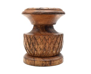 Candelabros de Navidad de madera altos con soporte India decoración del hogar linternas y tarros para bodas y velas de Pilar - Product Image 5