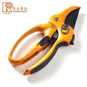 Kwang Hsieh Industrial Grade <b>Garden</b> Pruning <b>Secateurs</b> Power Saving Ratchet with Steel Plastic Handle Laser Logo Sk5 Curved Blade - Product Image 2