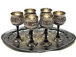 Elegant Brass <b>Wine</b> <b>Goblet</b> Handmade Engraved Chalice Vintage Metal Cup Antique Drinking Glass Decorative Barware Wedding Decor - Product Image 2