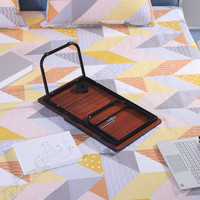 Table de bureau portable pliable multi-angle réglable en bois MDF pour ordinateur portable, lit, maison, bureau