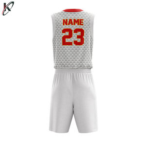 Ensemble de basket-ball réversible personnalisé entièrement sublimé uniforme respirant vêtements de sport d'été pour les grandes tailles - Product Image 2