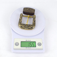 Deepeel YK169 40mm accessoires de ceinture en laiton massif boucle de ceinture Western Cowboy trois pièces ensembles de boucles de ceinture