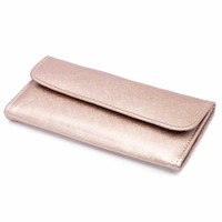 Estuche Magnético para Pinzas de Acero Inoxidable Japonés con Mango de Agarre de Diamante, Delgado, Antiestático, con Acabado en Oro Rosa Premium